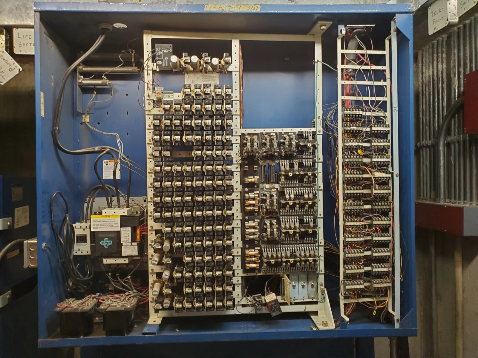 Old relay-based elevator controller