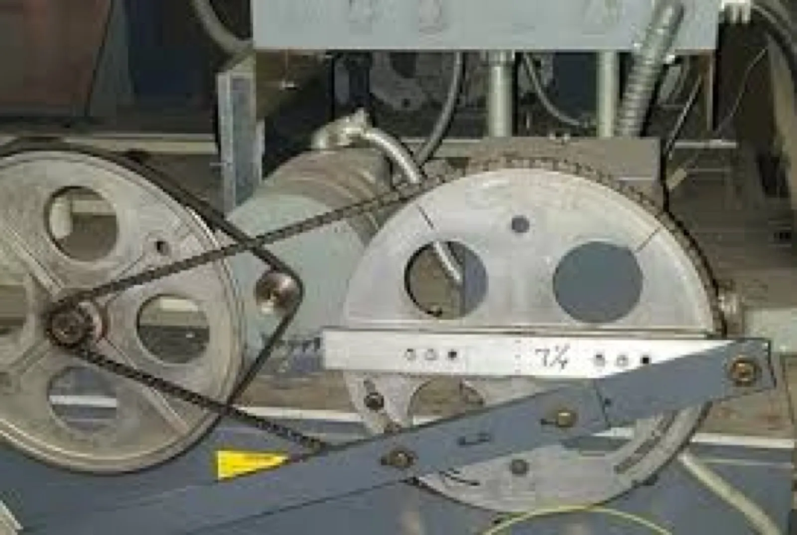 Old mechanical elevator door operator
